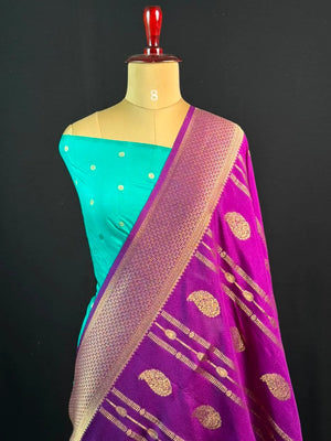 Zari Banarasi Georgette Saree-TIE AND DYE CHIFFON 