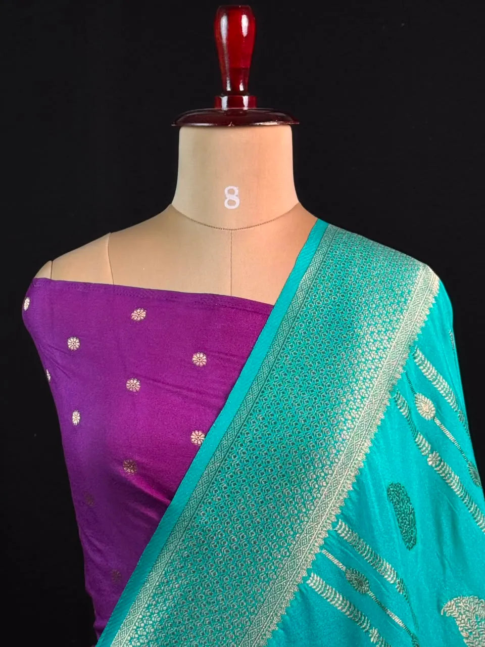 Zari Banarasi Georgette Saree-TIE AND DYE CHIFFON 