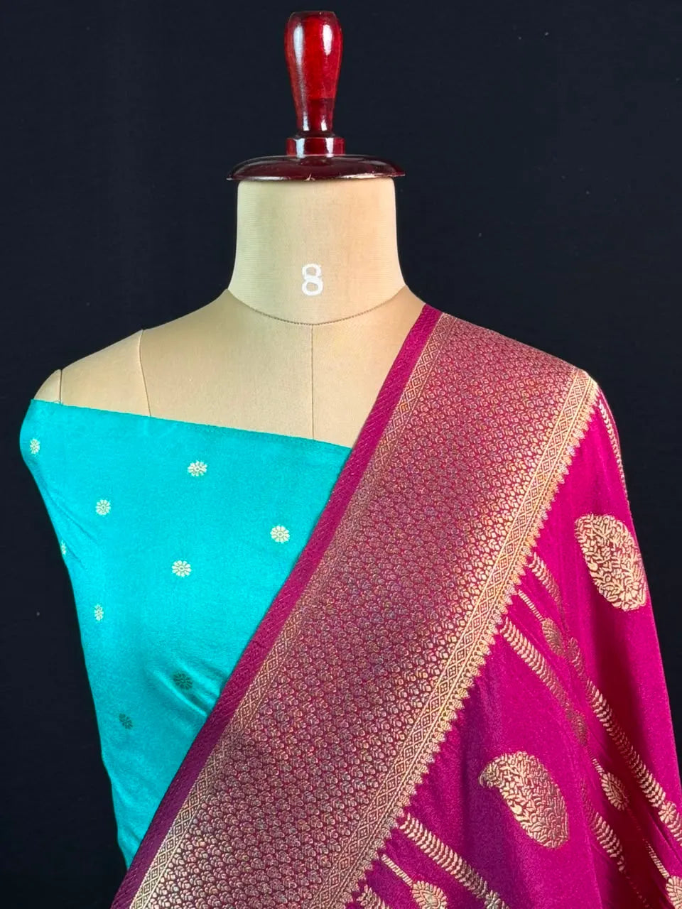 Zari Banarasi Georgette Saree-TIE AND DYE CHIFFON 
