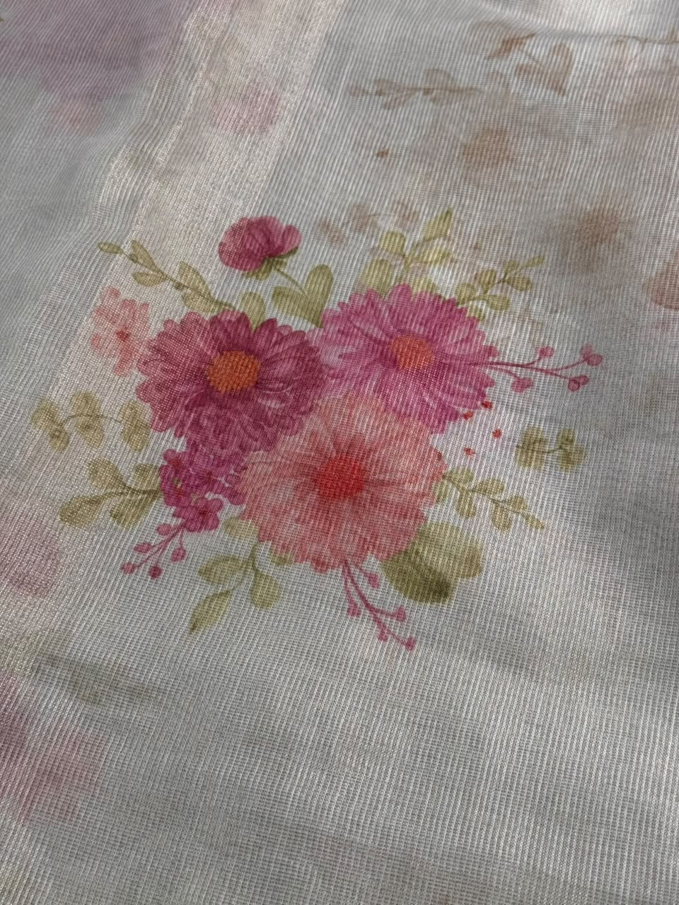 Tissue Lee Embroidery Saree