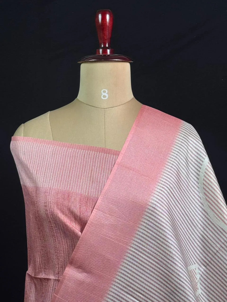 Chic Pastel Tussar Silk Saree for Timeless Elegance