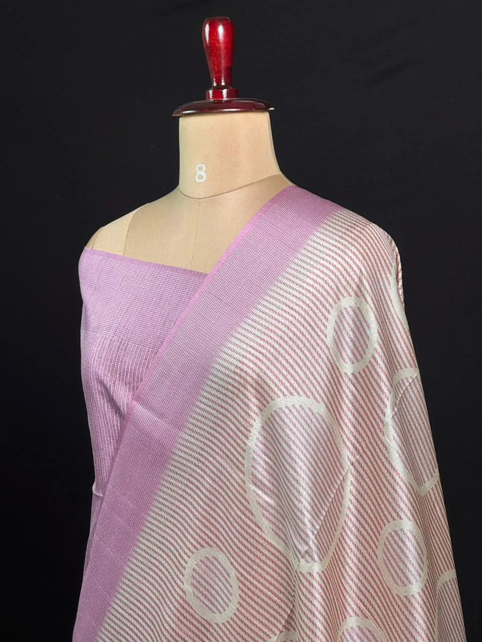 Chic Pastel Tussar Silk Saree for Timeless Elegance