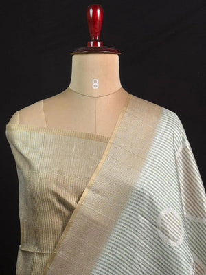 Chic Pastel Tussar Silk Saree for Timeless Elegance
