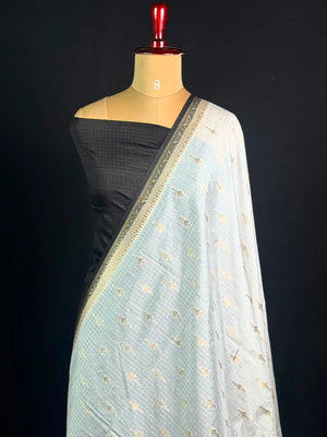 Premium Raw Kota Chex Silk Saree – Lightweight & Stylish