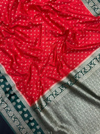 Soft Raw Silk Saree with Natural Texture and Gloss(Tiago)