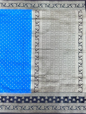 Soft Raw Silk Saree with Natural Texture and Gloss(Tiago)