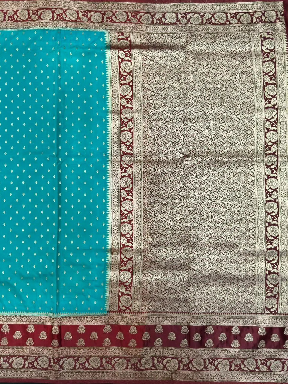 Soft Raw Silk Saree with Natural Texture and Gloss(Tiago)