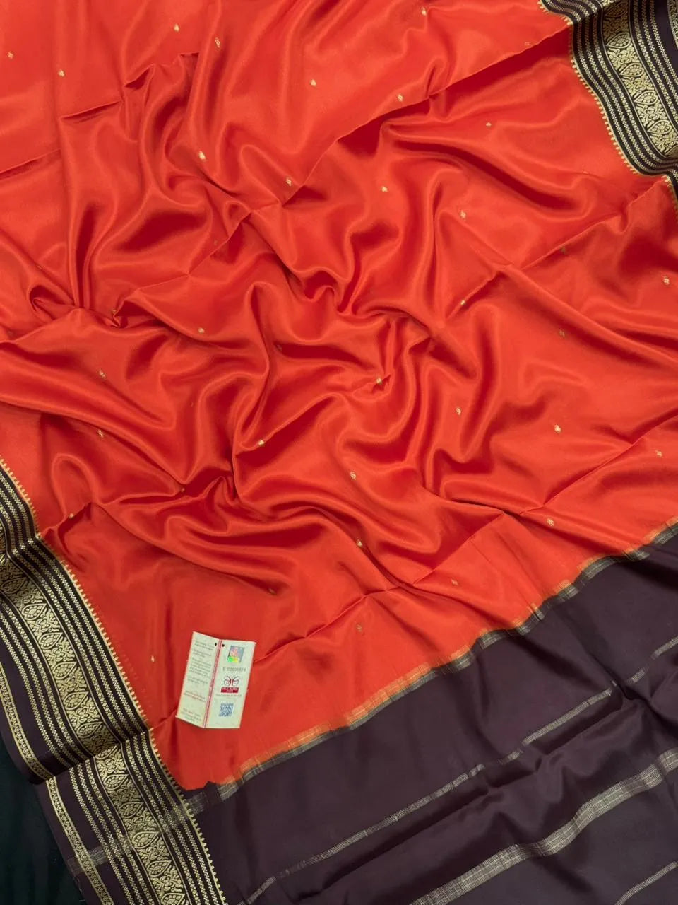 Pure Mysore Silk Saree – Elegance of Karnataka Weaves-(Tilak Bentex Cnt)