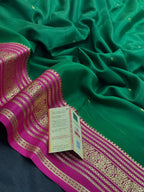 Pure Mysore Silk Saree – Elegance of Karnataka Weaves-(Tilak Bentex Cnt)