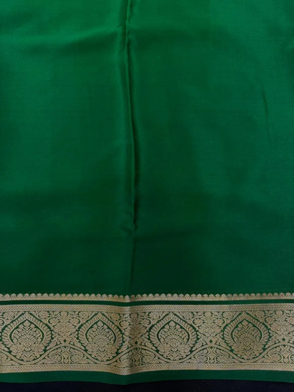 Authentic Pure Mysore Silk Saree with Zari Border (Tilak Pp Cont)