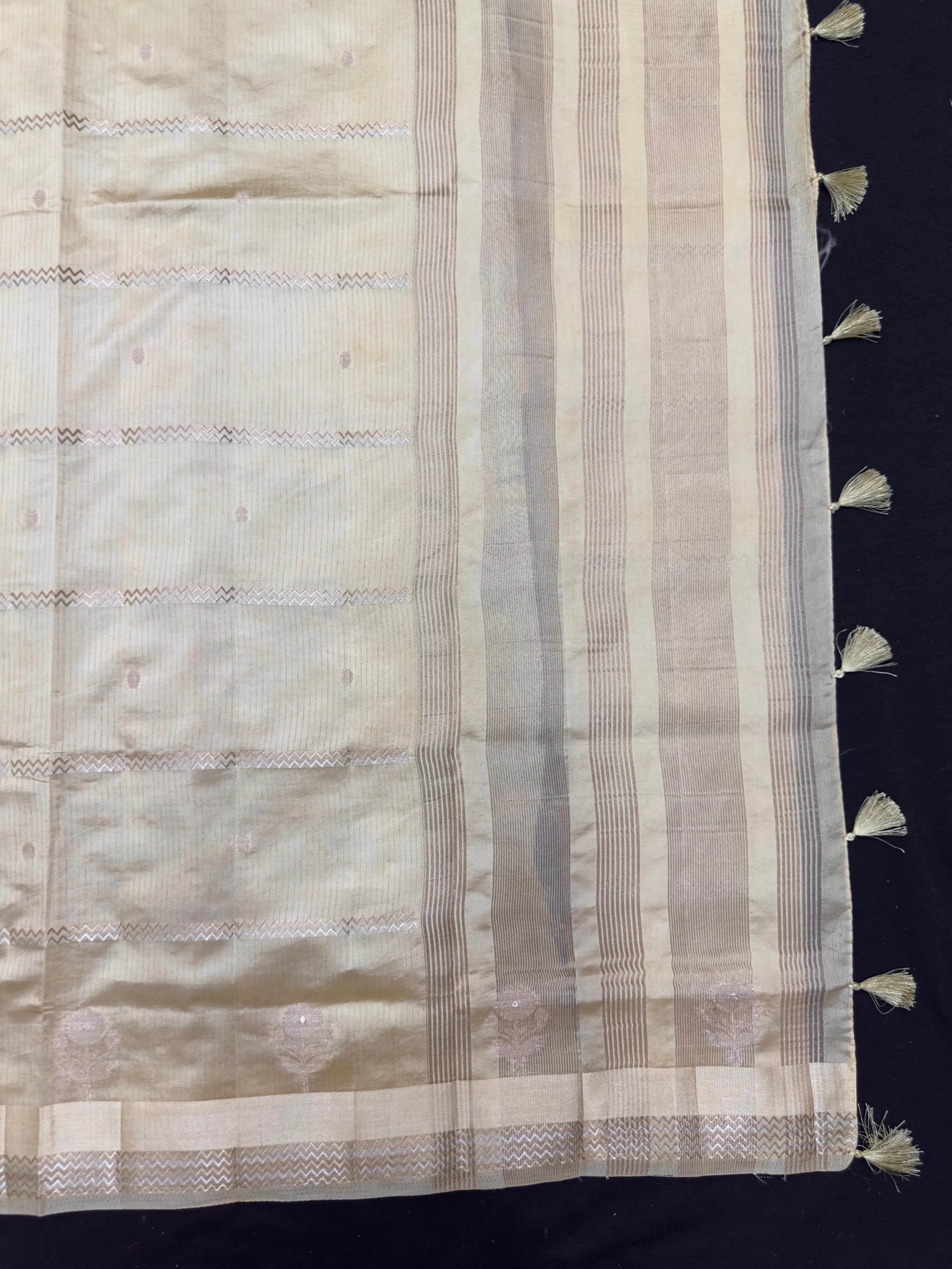 Tissue silk saree with shimmer finish – modern ethnic fashion