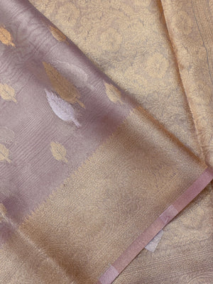 Tissue silk saree with shimmer finish – modern ethnic fashion