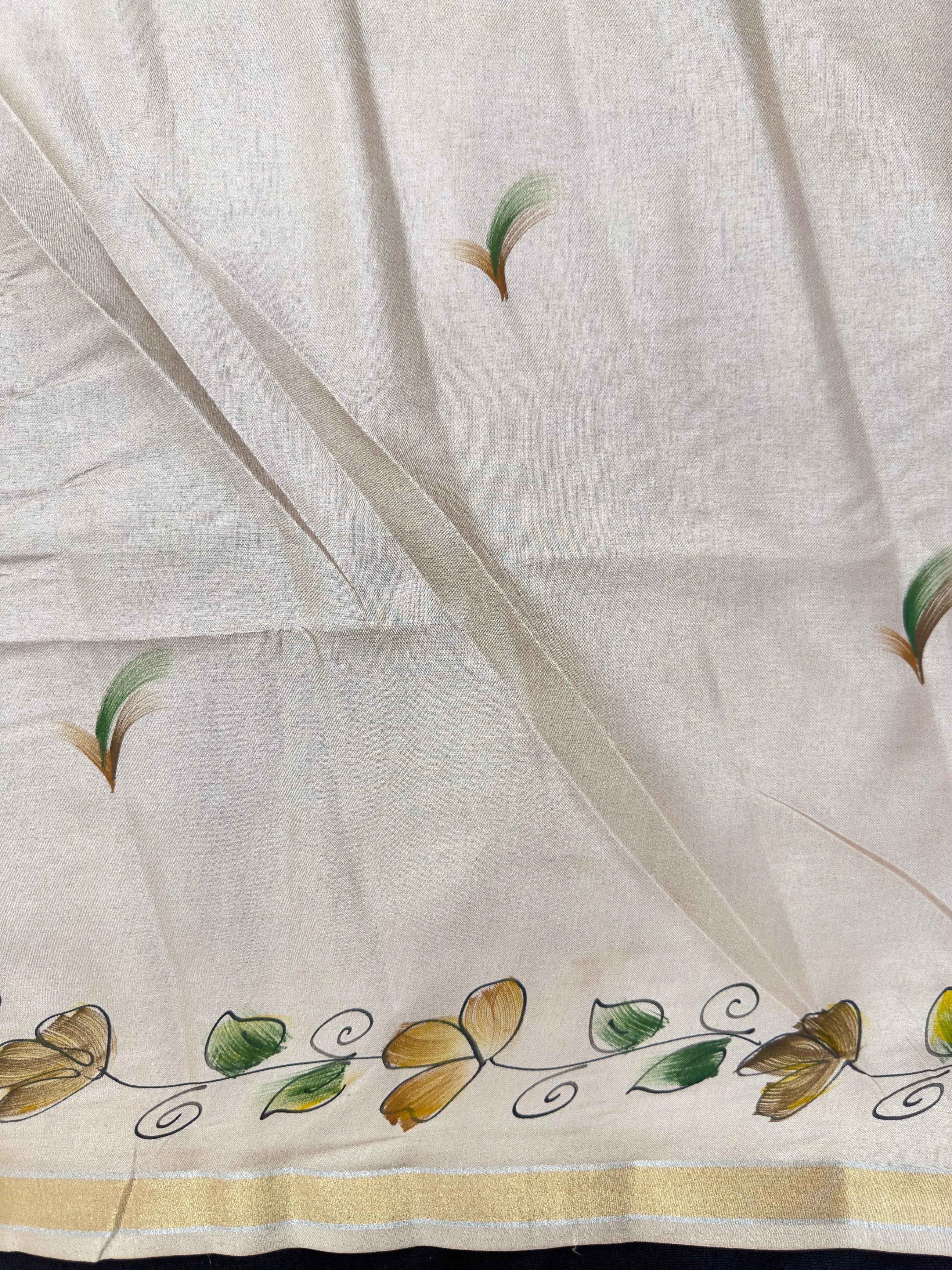 Tussar silk saree with handwoven texture and natural golden sheen – perfect for elegant festive wear

