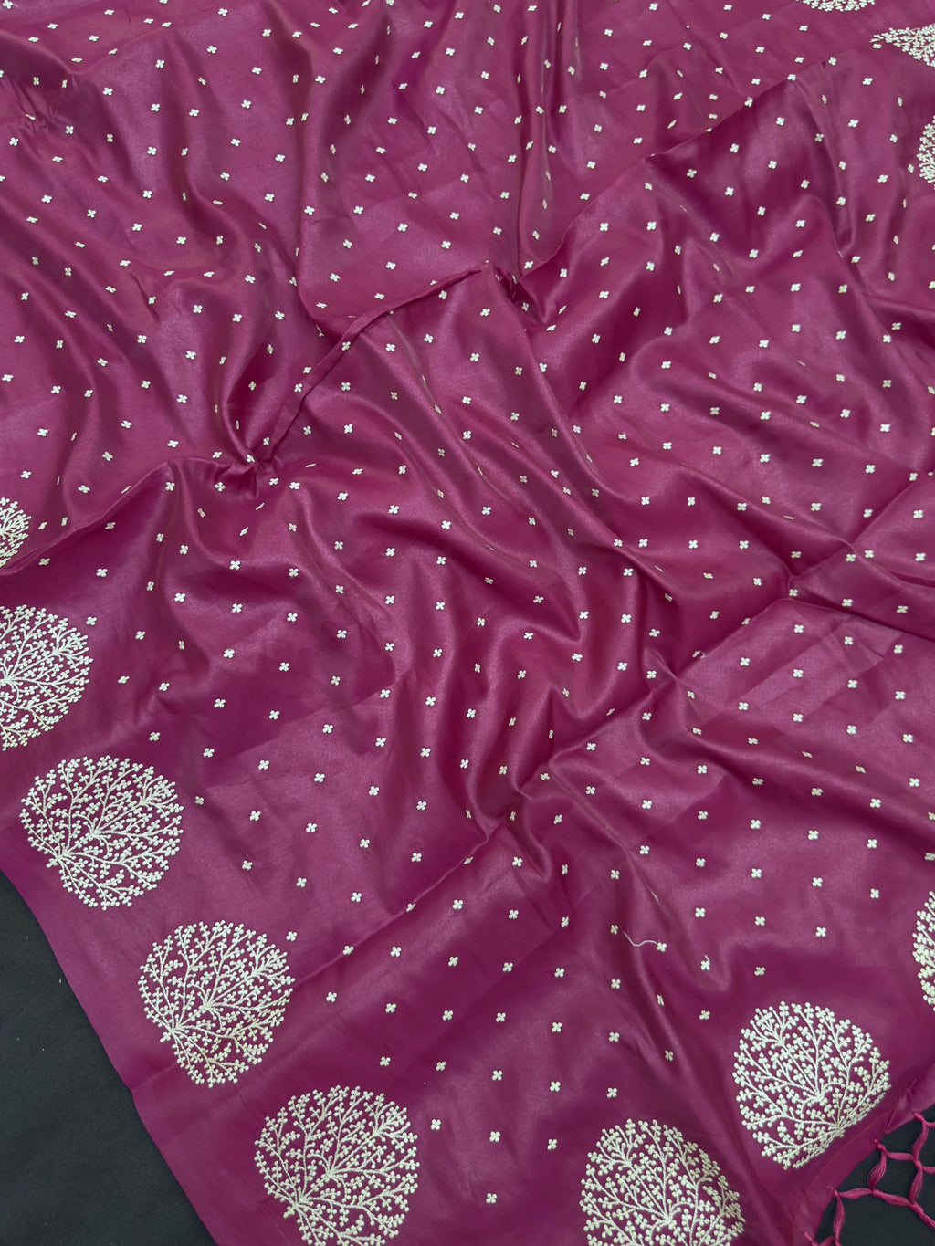 Tussar Silk Saree – Natural Shine with Elegant Textured Weave