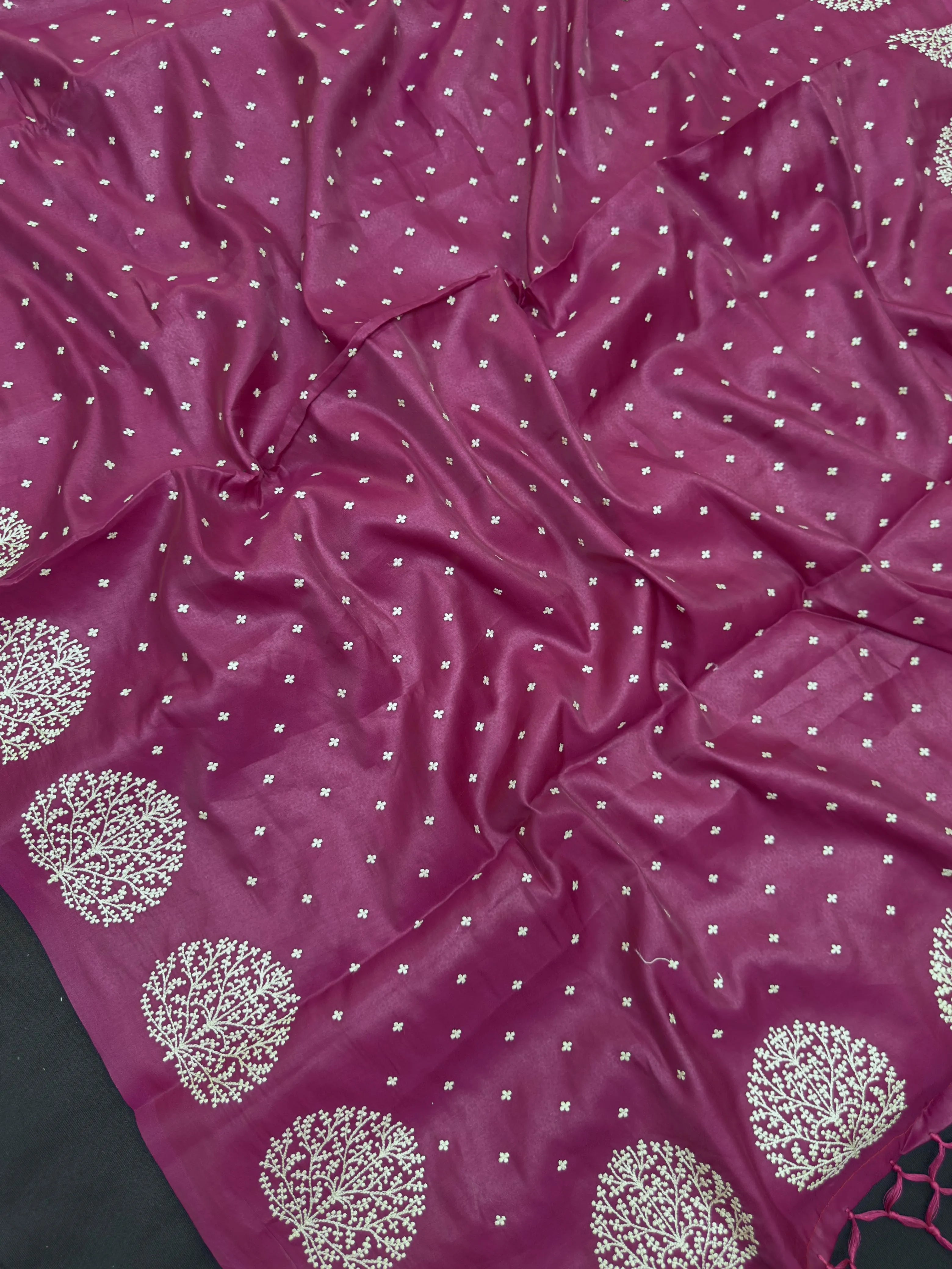 Tussar Silk Saree – Natural Shine with Elegant Textured Weave