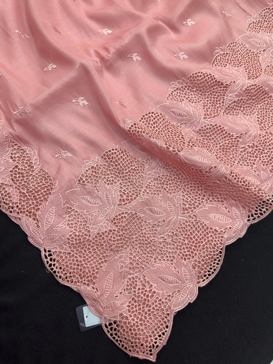  “Elegant woman wearing a graceful Tussar silk saree with a soft sheen, fine texture, and minimalistic patterns—ideal for regular wear with a touch of timeless sophistication.”