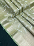 Woman wearing a Tussar Silk Saree with natural texture and subtle sheen, ideal for weddings, festivals, and cultural events.