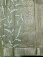 Woman wearing a Tussar Silk Saree with natural texture and subtle sheen, ideal for weddings, festivals, and cultural events.