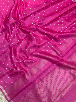 "Elegant Tussar silk saree in a sleek design, perfect for daily wear. The soft, breathable fabric features a subtle sheen and sophisticated drape, offering a timeless and comfortable look for any occasion."