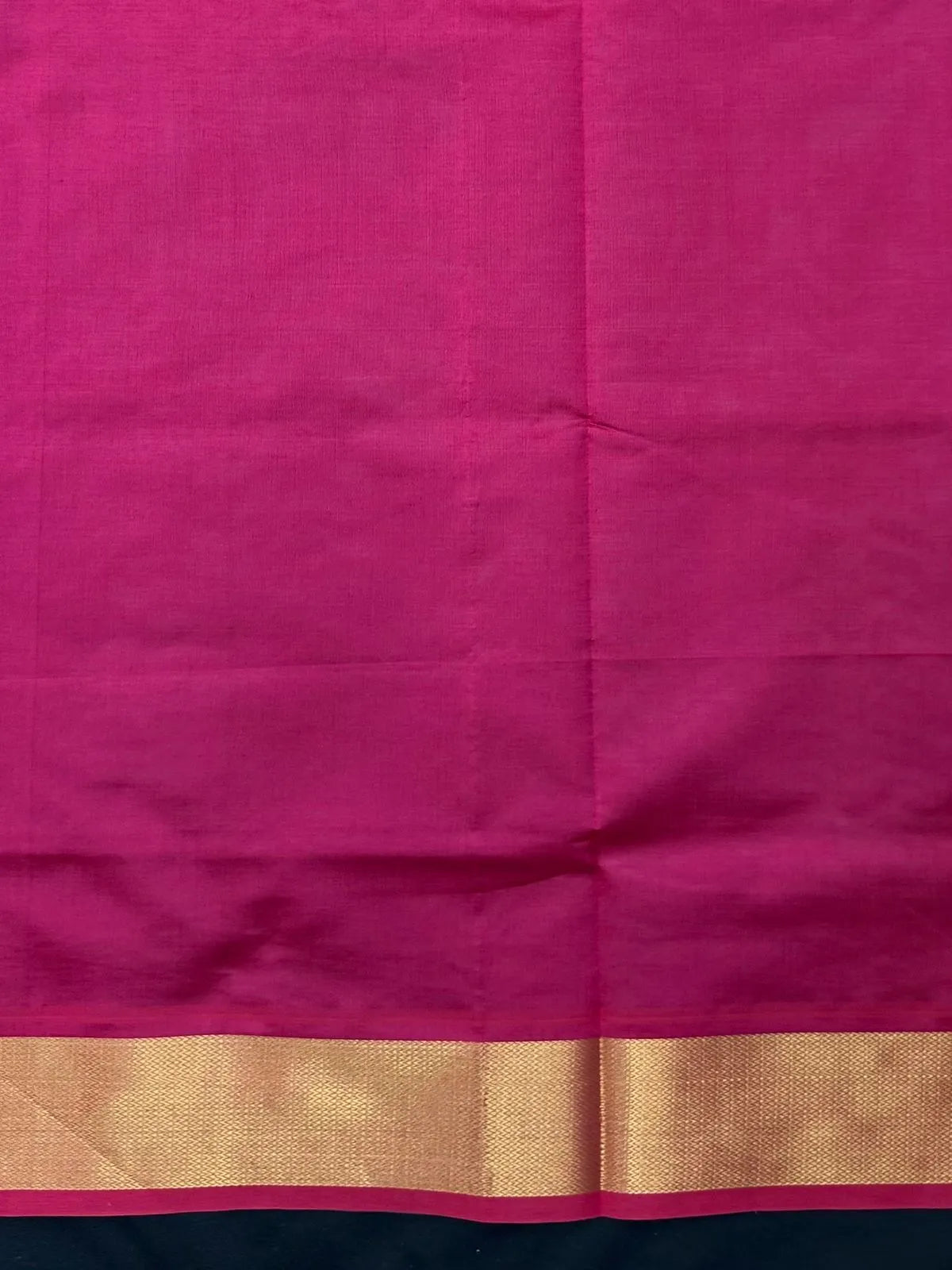 Woman wearing an Uppada Cotton Silk Saree with lightweight, breathable drape and subtle sheen, ideal for office and festive occasions.