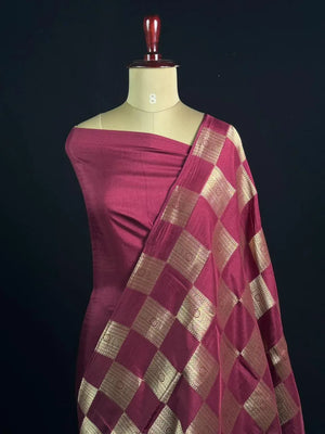 Latest Borderless Tussar Viscose Silk Saree