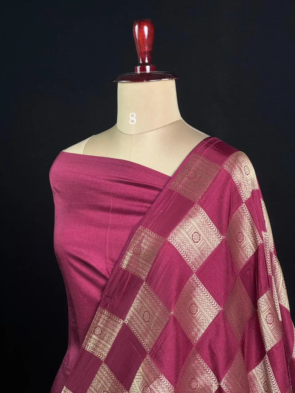 Latest Borderless Tussar Viscose Silk Saree