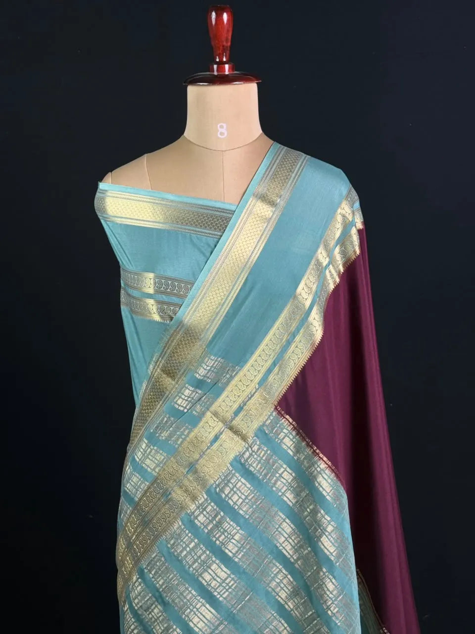 Semi Mysore  Silk Saree-V Bentex 