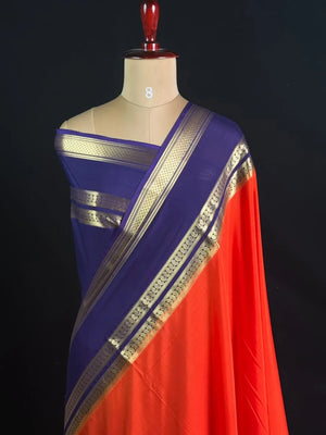 Semi Mysore  Silk Saree-V Bentex 