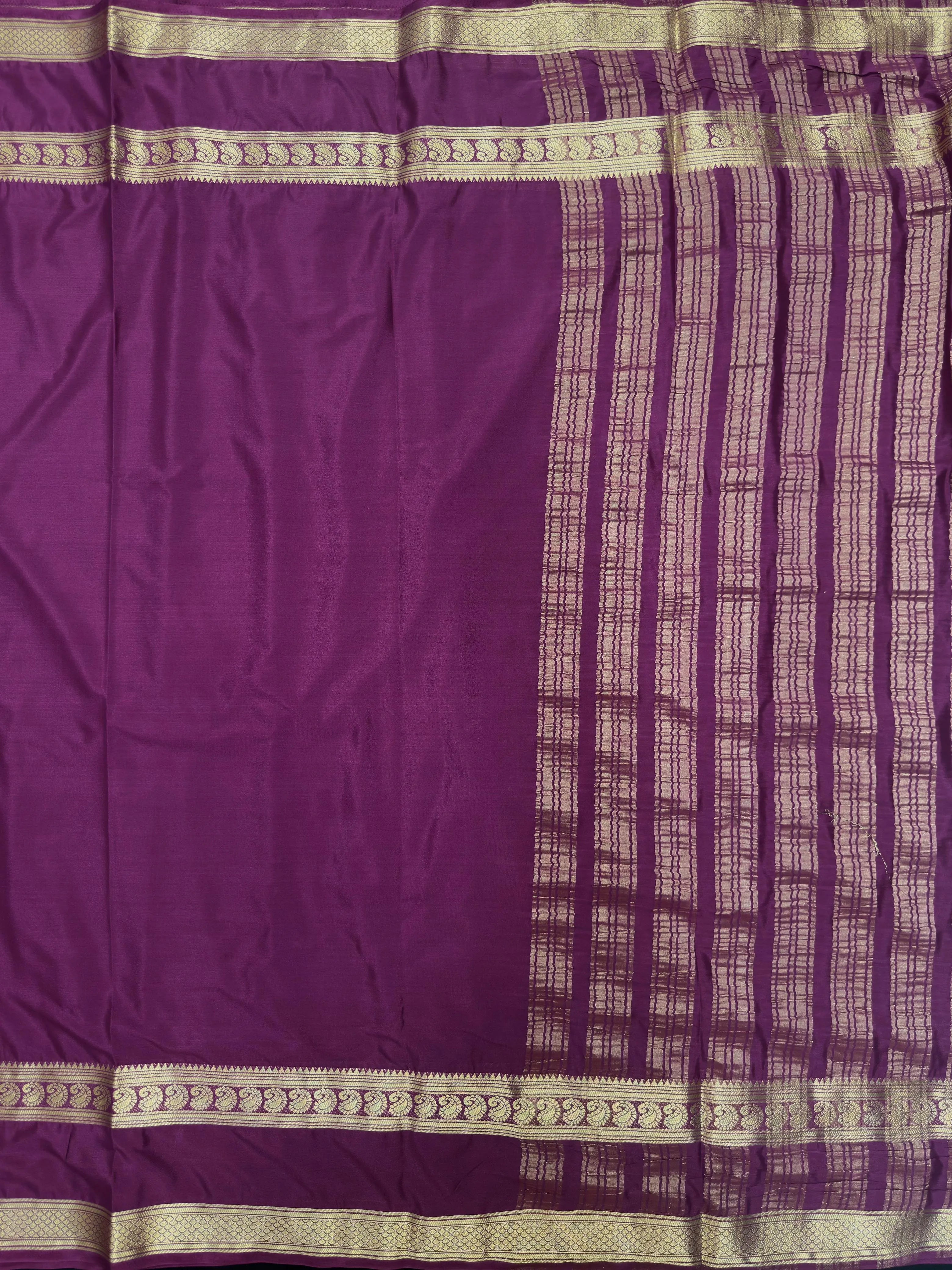 Semi Mysore  Silk Saree-V Bentex 