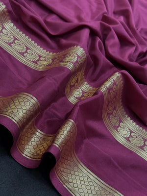 Semi Mysore  Silk Saree-V Bentex