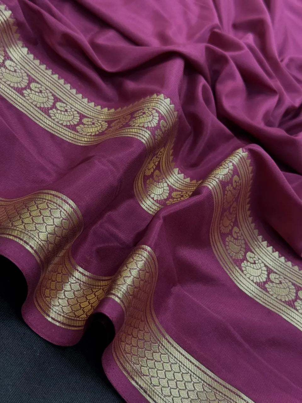 Semi Mysore  Silk Saree-V Bentex