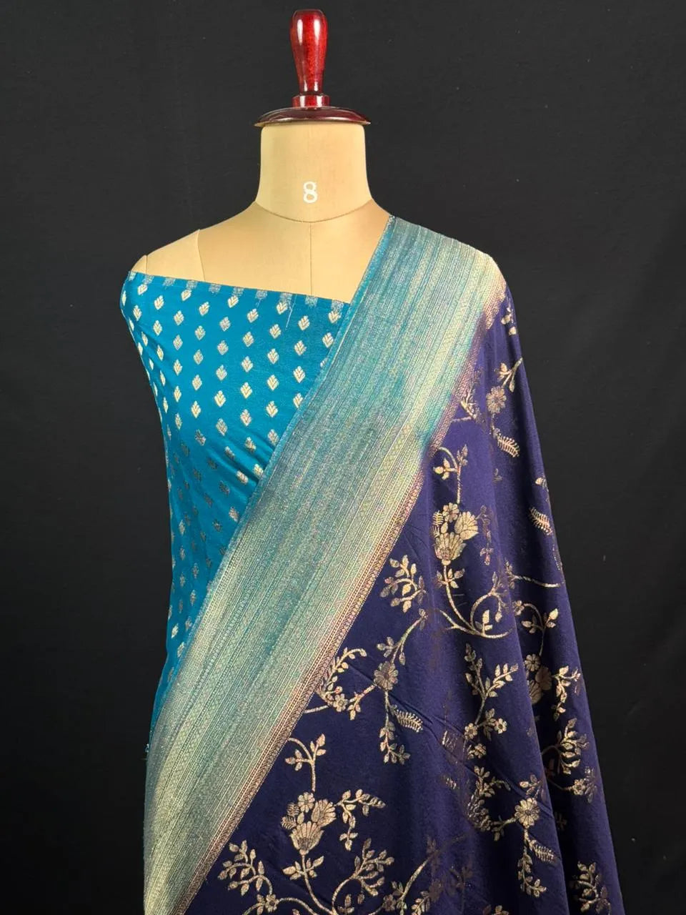 Classic Georgette Drapes for Every Occasion-VENKY CHIFFON 2 