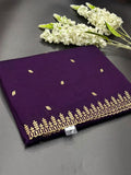 Designer Semi Banarasi Tussar Saree with Golden Zari Touch 