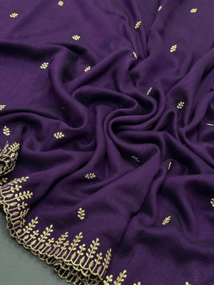 Designer Semi Banarasi Tussar Saree with Golden Zari Touch 