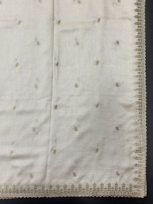 Designer Semi Banarasi Tussar Saree with Golden Zari Touch 