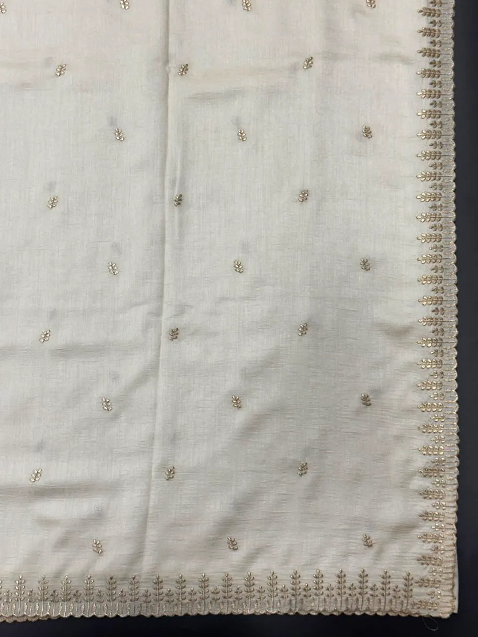 Designer Semi Banarasi Tussar Saree with Golden Zari Touch 