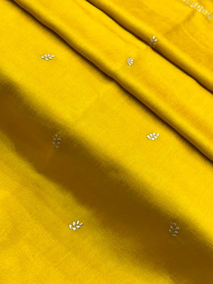 Designer Semi Banarasi Tussar Saree with Golden Zari Touch 