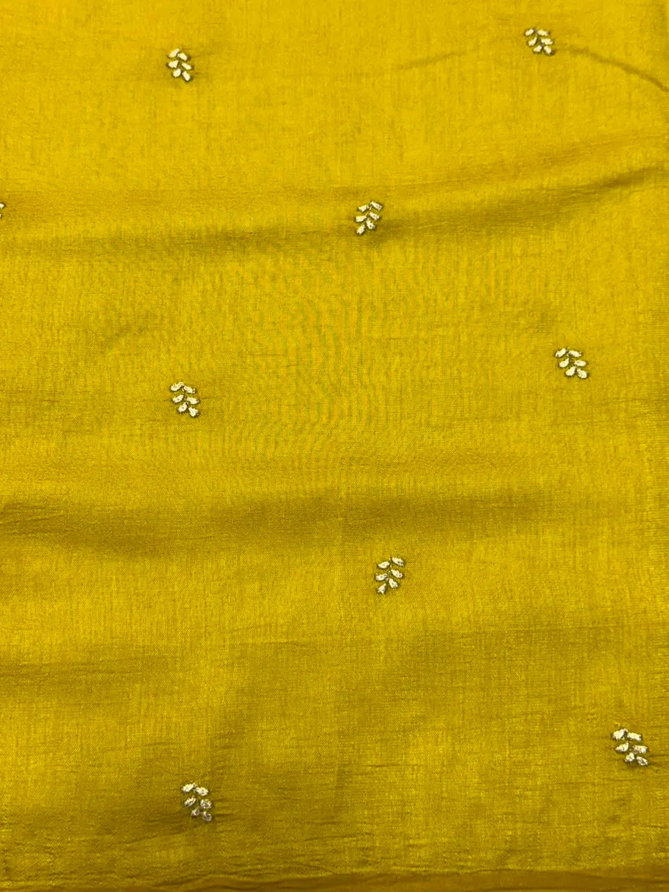 Designer Semi Banarasi Tussar Saree with Golden Zari Touch 