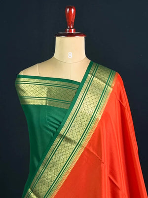 Traditional Zari Border Mysore Silk Saree