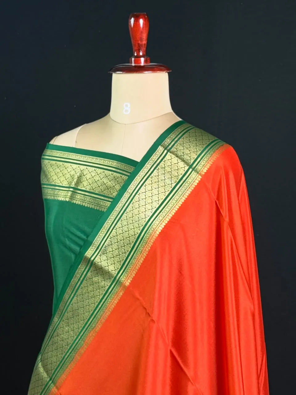 Traditional Zari Border Mysore Silk Saree