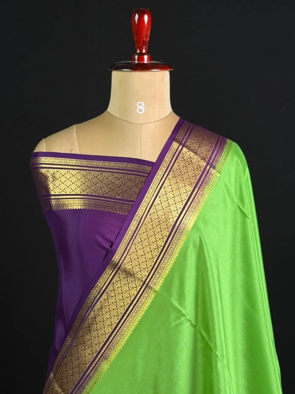 Traditional Zari Border Mysore Silk Saree