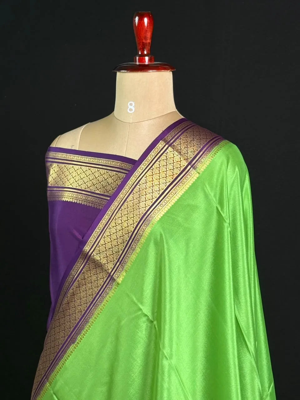 Traditional Zari Border Mysore Silk Saree