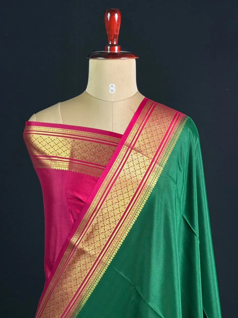 Traditional Zari Border Mysore Silk Saree