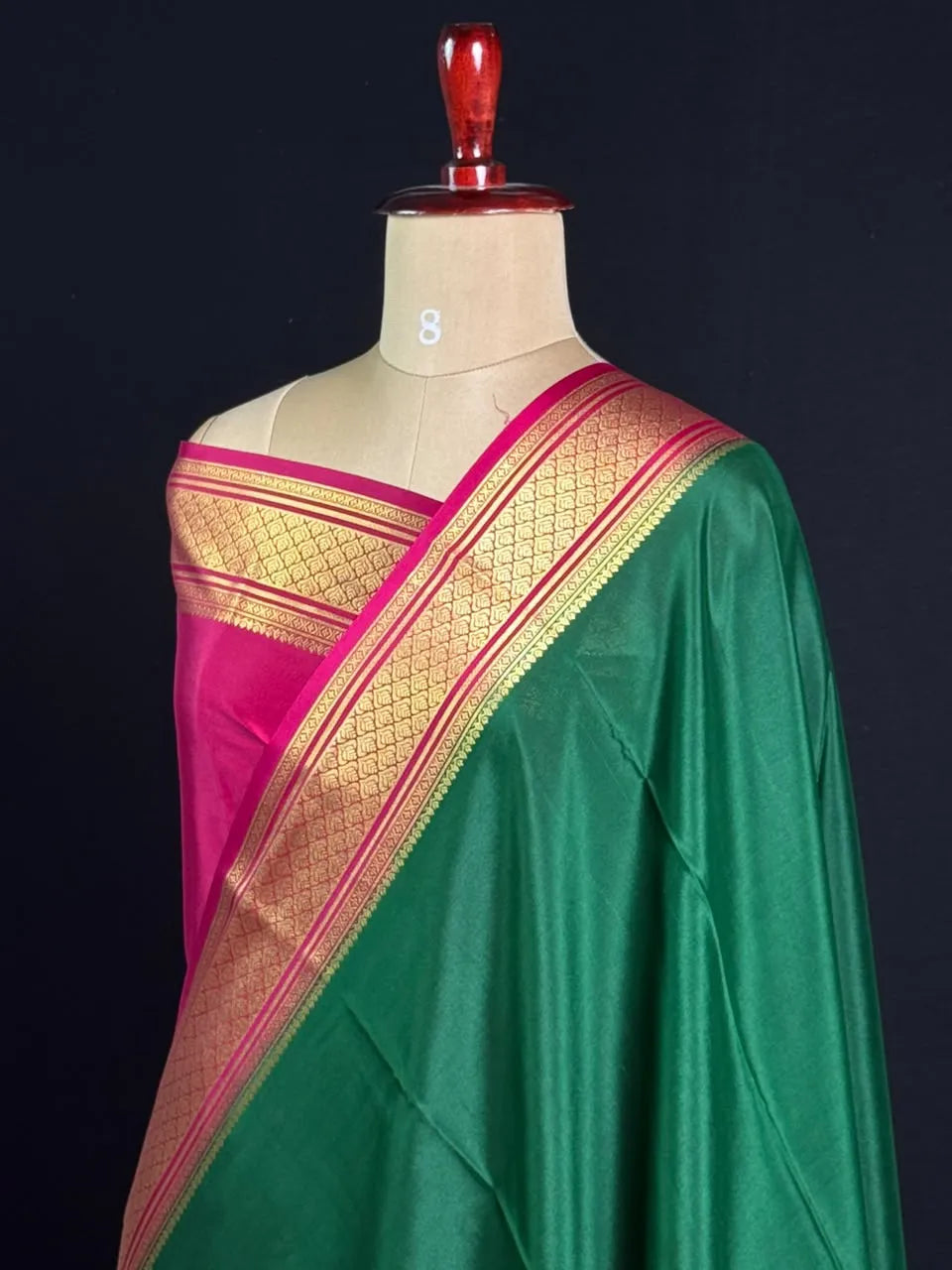 Traditional Zari Border Mysore Silk Saree