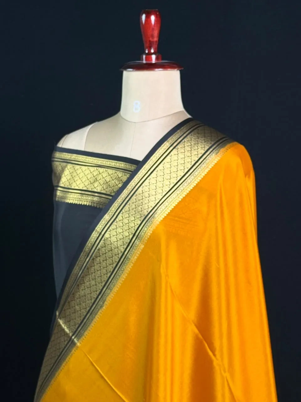 Traditional Zari Border Mysore Silk Saree