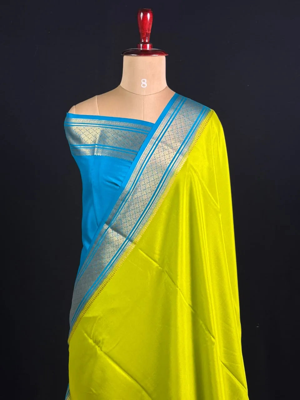 Traditional Zari Border Mysore Silk Saree
