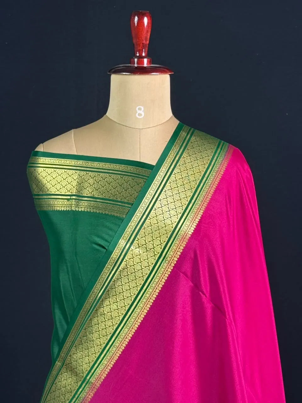 Traditional Zari Border pure Mysore Silk Saree