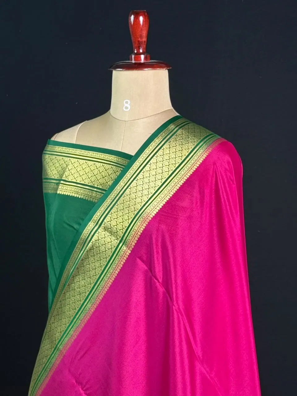 Traditional Zari Border pure Mysore Silk Saree