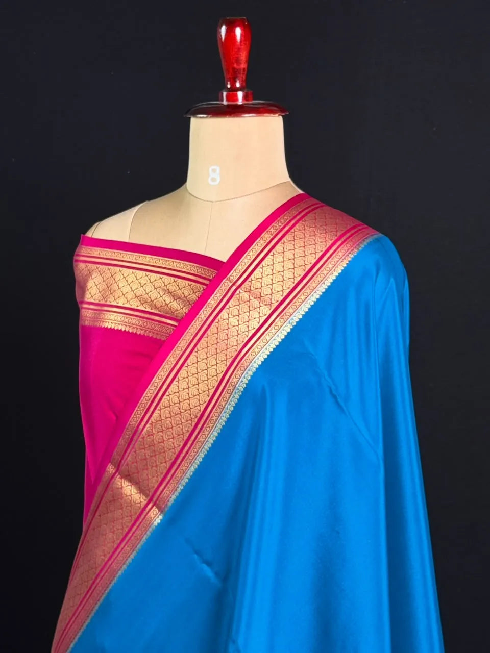 Traditional Zari Border pure Mysore Silk Saree