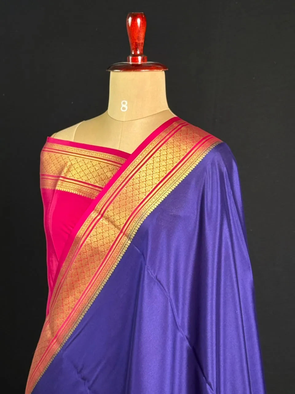 Traditional Zari Border pure Mysore Silk Saree